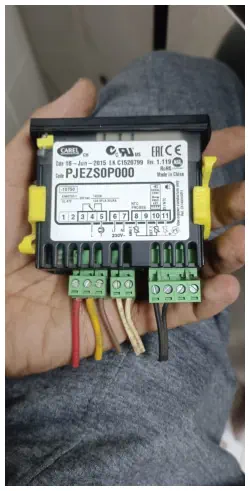 Electronic control module used in refrigeration equipment